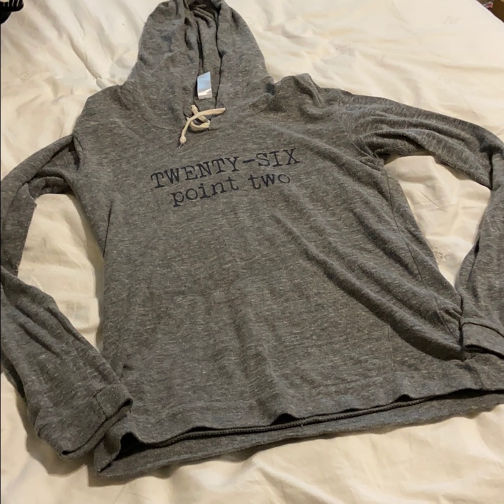 Gray 26.2 marathon hoodie